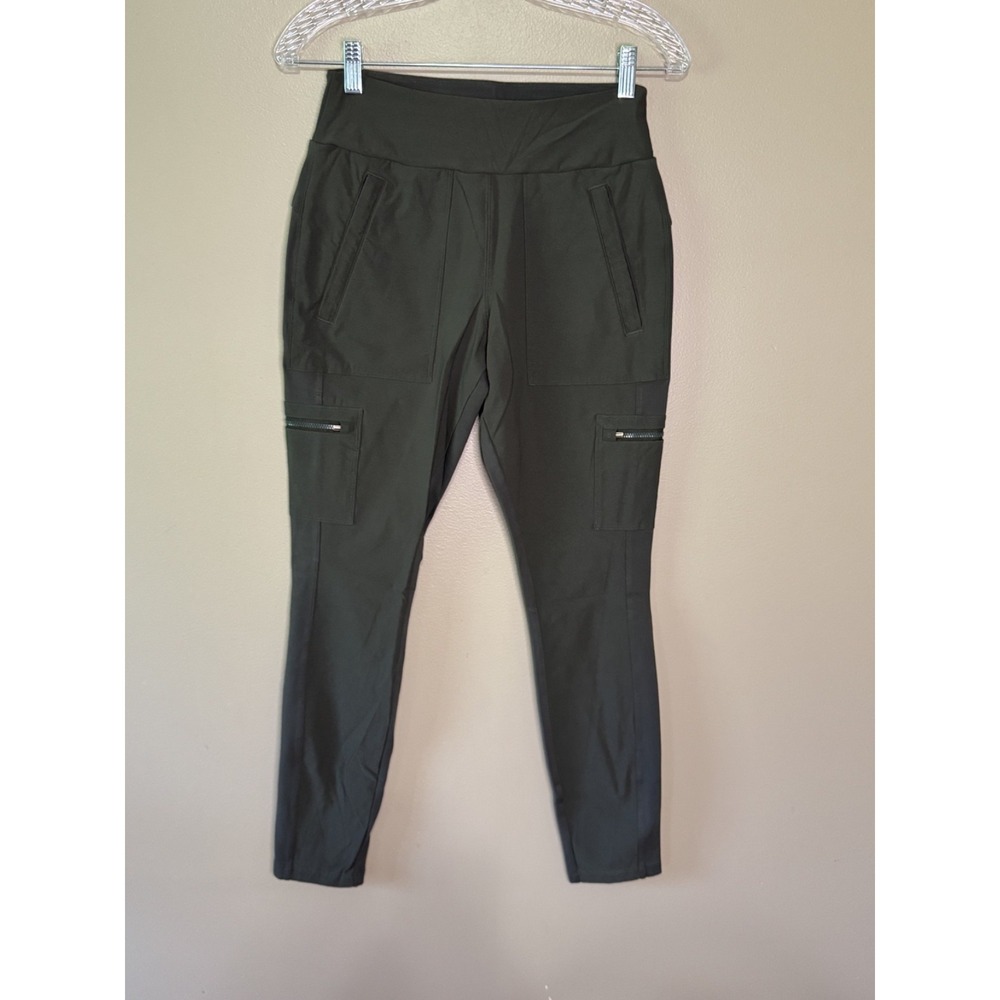 Athleta Headlands Hybrid Cargo Pants Army Green Size 4 High Rise Hiking Leggings